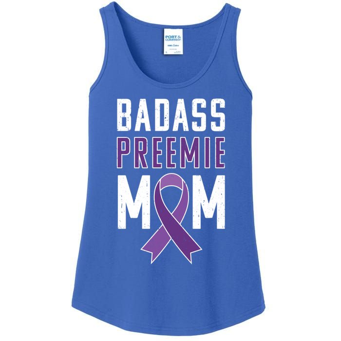 Prematurity Awareness Gift Preemie Mom Ribbon Gift Ladies Essential Tank