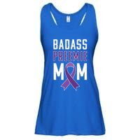 Prematurity Awareness Gift Preemie Mom Ribbon Gift Ladies Essential Flowy Tank