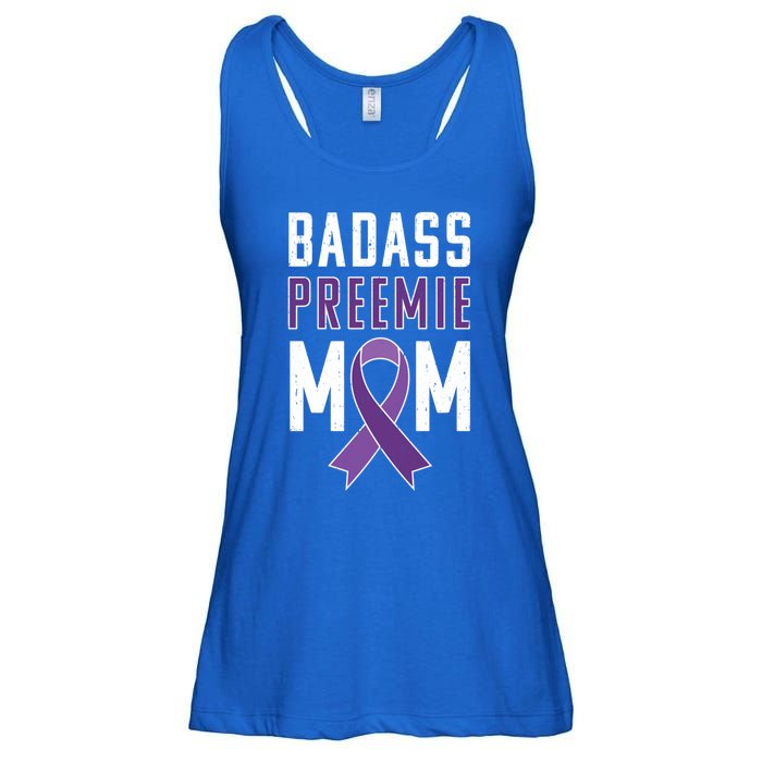 Prematurity Awareness Gift Preemie Mom Ribbon Gift Ladies Essential Flowy Tank