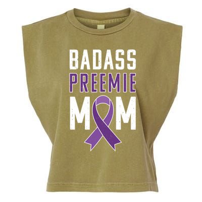 Prematurity Awareness Gift Preemie Mom Ribbon Gift Garment-Dyed Women's Muscle Tee