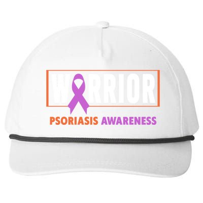 Psoriasis Awareness Gift Warrior Psoriasis Awareness Gift Snapback Five-Panel Rope Hat