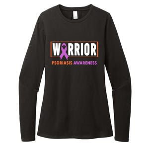 Psoriasis Awareness Gift Warrior Psoriasis Awareness Gift Womens CVC Long Sleeve Shirt