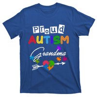 Proud Autism Grandma Puzzle Heart Autism Awareness Great Gift T-Shirt