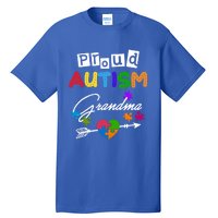 Proud Autism Grandma Puzzle Heart Autism Awareness Great Gift Tall T-Shirt