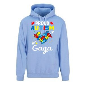 Proud Autism Gaga Love Support Accept Heart Gift Unisex Surf Hoodie