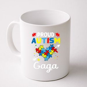 Proud Autism Gaga Love Support Accept Heart Gift Coffee Mug