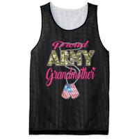 Proud Army Grandmother Camo Us Flag Dog Tag Military Grandma Mesh Reversible Basketball Jersey Tank