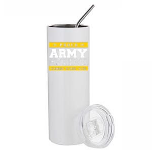 Proud Army Grandma Gift My Grandson My Hero Stainless Steel Tumbler