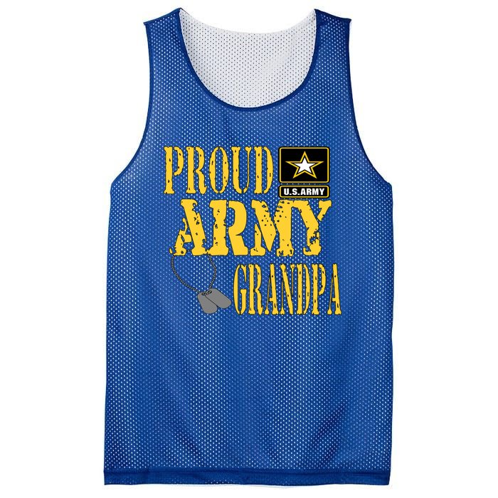 Proud Army Grandpa Gift Military Pride Great Gift Mesh Reversible Basketball Jersey Tank