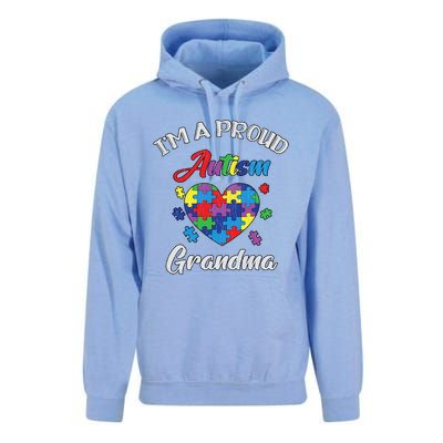 Proud Autism Grandma Mamma Autistic Autism Awareness Gift Unisex Surf Hoodie