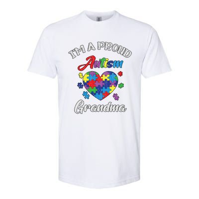 Proud Autism Grandma Mamma Autistic Autism Awareness Gift Softstyle® CVC T-Shirt