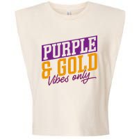 Purple And Gold Vibes Garment-Dyed Women's Muscle Tee