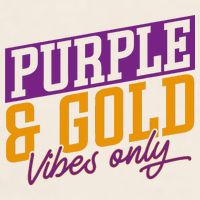 Purple And Gold Vibes Garment-Dyed Women's Muscle Tee