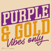 Purple And Gold Vibes Zip Tote Bag