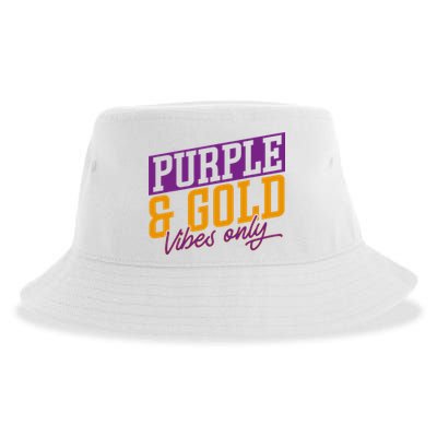Purple And Gold Vibes Sustainable Bucket Hat