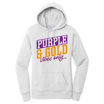 Purple And Gold Vibes Women's Pullover Hoodie