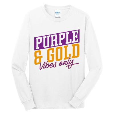 Purple And Gold Vibes Tall Long Sleeve T-Shirt