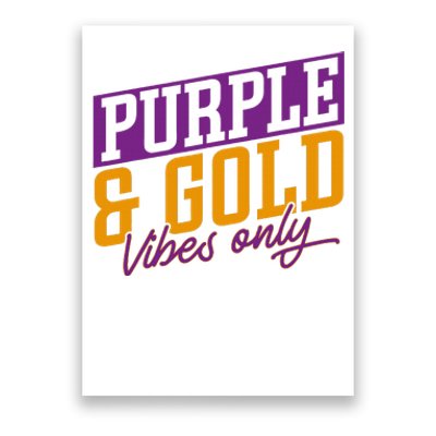 Purple And Gold Vibes Poster