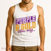 Purple And Gold Vibes Tank Top