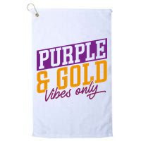 Purple And Gold Vibes Golf Towel