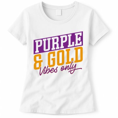 Purple And Gold Vibes Womens T-Shirt