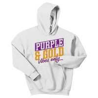 Purple And Gold Vibes Kids Hoodie