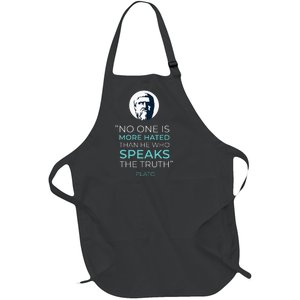 Plato Ancient Greek Philosophy Quote Full-Length Apron With Pockets