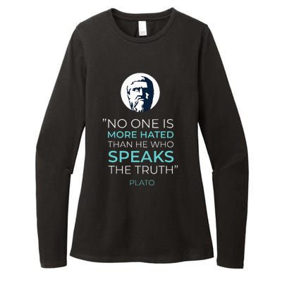 Plato Ancient Greek Philosophy Quote Womens CVC Long Sleeve Shirt