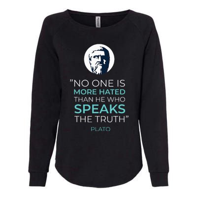 Plato Ancient Greek Philosophy Quote Womens California Wash Sweatshirt