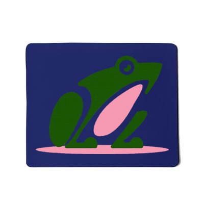 Pink And Green Aka Frog Mousepad