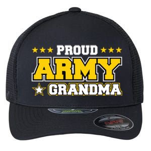 Proud Army Grandma Gift Us Military Grandma Family Flexfit Unipanel Trucker Cap