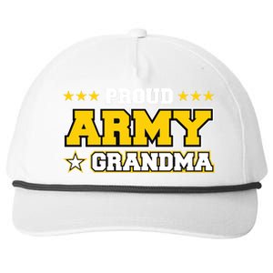 Proud Army Grandma Gift Us Military Grandma Family Snapback Five-Panel Rope Hat