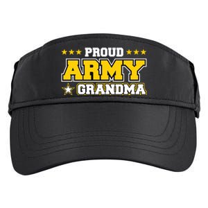 Proud Army Grandma Gift Us Military Grandma Family Adult Drive Performance Visor