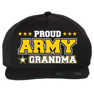 Proud Army Grandma Gift Us Military Grandma Family Wool Snapback Cap