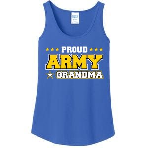 Proud Army Grandma Gift Us Military Grandma Family Ladies Essential Tank