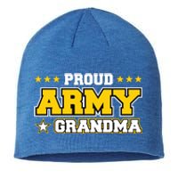 Proud Army Grandma Gift Us Military Grandma Family Sustainable Beanie