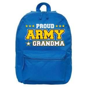 Proud Army Grandma Gift Us Military Grandma Family 16 in Basic Backpack