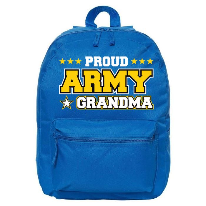 Proud Army Grandma Gift Us Military Grandma Family 16 in Basic Backpack