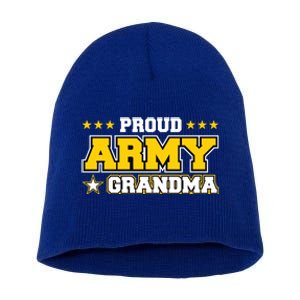 Proud Army Grandma Gift Us Military Grandma Family Short Acrylic Beanie