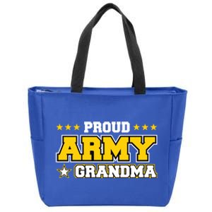 Proud Army Grandma Gift Us Military Grandma Family Zip Tote Bag