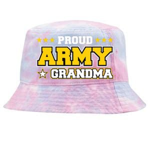 Proud Army Grandma Gift Us Military Grandma Family Tie-Dyed Bucket Hat