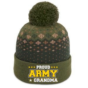 Proud Army Grandma Gift Us Military Grandma Family The Baniff Cuffed Pom Beanie