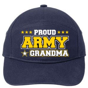 Proud Army Grandma Gift Us Military Grandma Family 7-Panel Snapback Hat