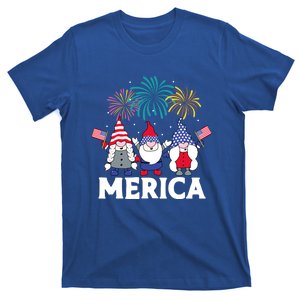 Patriotic American Gnomes Funny 4th Of July Gnome Gift T-Shirt