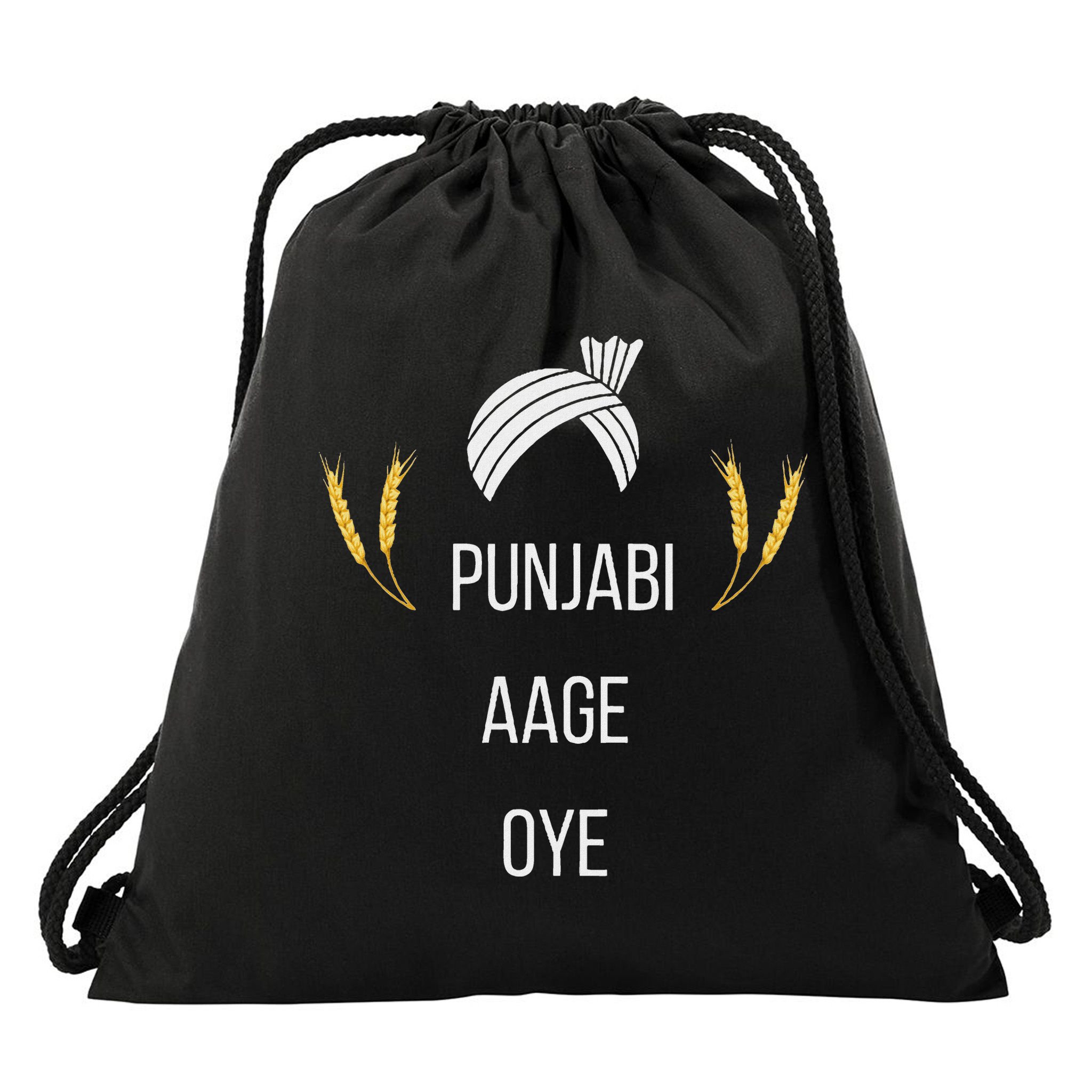 Punjabi Aa Gaye Oye Diljit Dosanjh Lohri Gift Holi Drawstring Bag