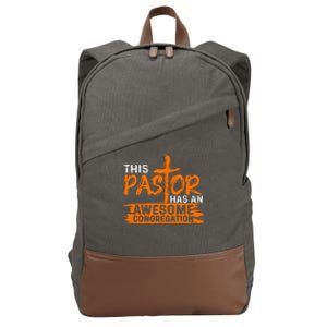 Pastor Appreciation Gift Christian Church Priest Cotton Canvas Backpack