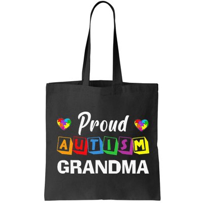 Proud Autism Grandma Autism Awareness Family Matching Bag