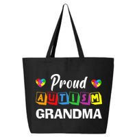Proud Autism Grandma Autism Awareness Family Matching 25L Jumbo Tote