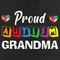 Proud Autism Grandma Autism Awareness Family Matching 25L Jumbo Tote