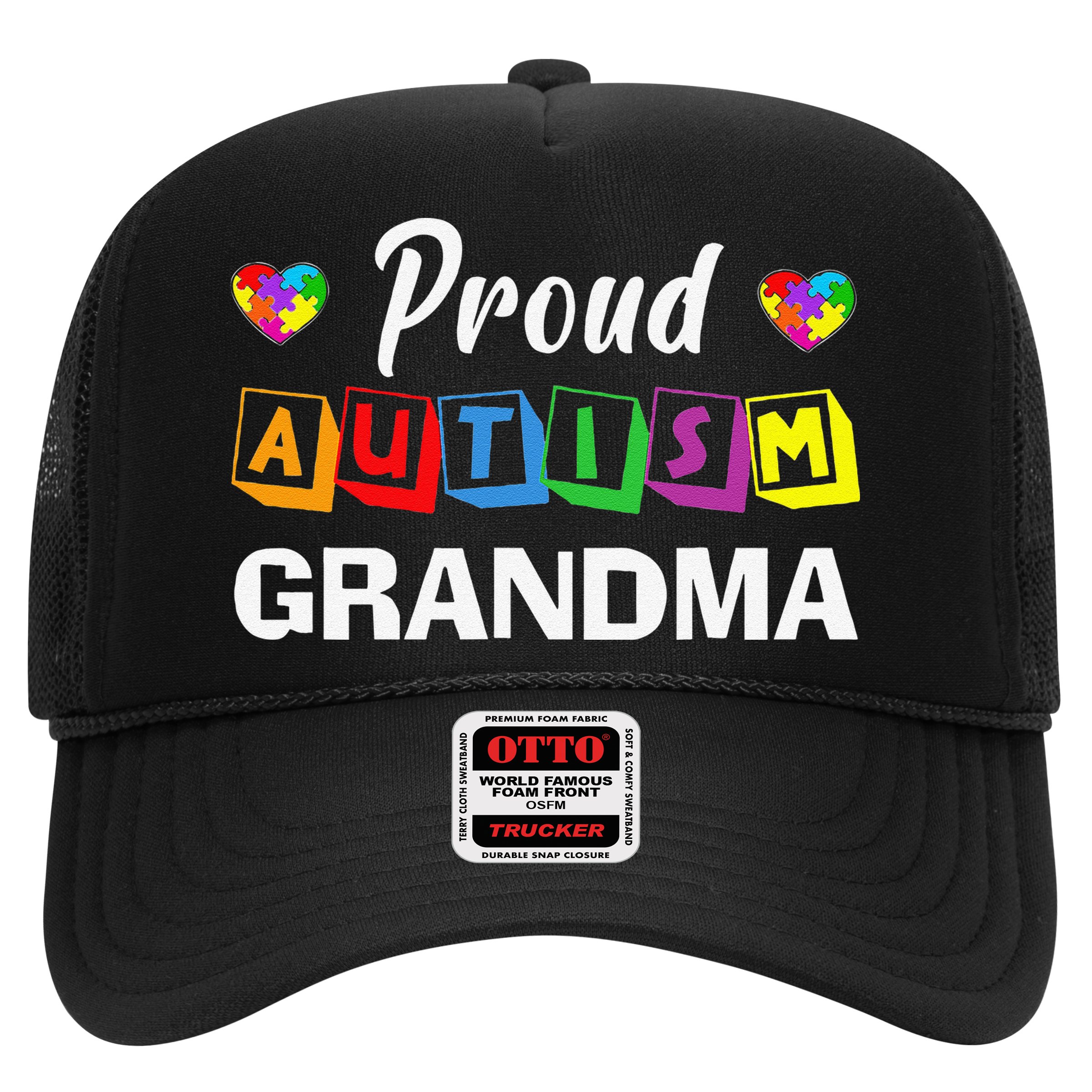 Proud Autism Grandma Autism Awareness Family Matching Hat